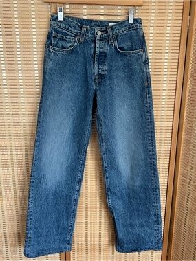 Imogene + Willie Edie Jeans Straight Leg Medium Wash USA Made Size 23